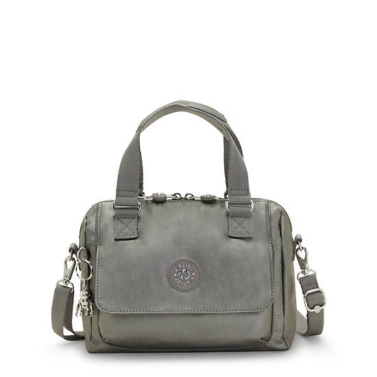 Kipling Zeva Metallic Handbag Kézitáska Szürke | HU 1290IL